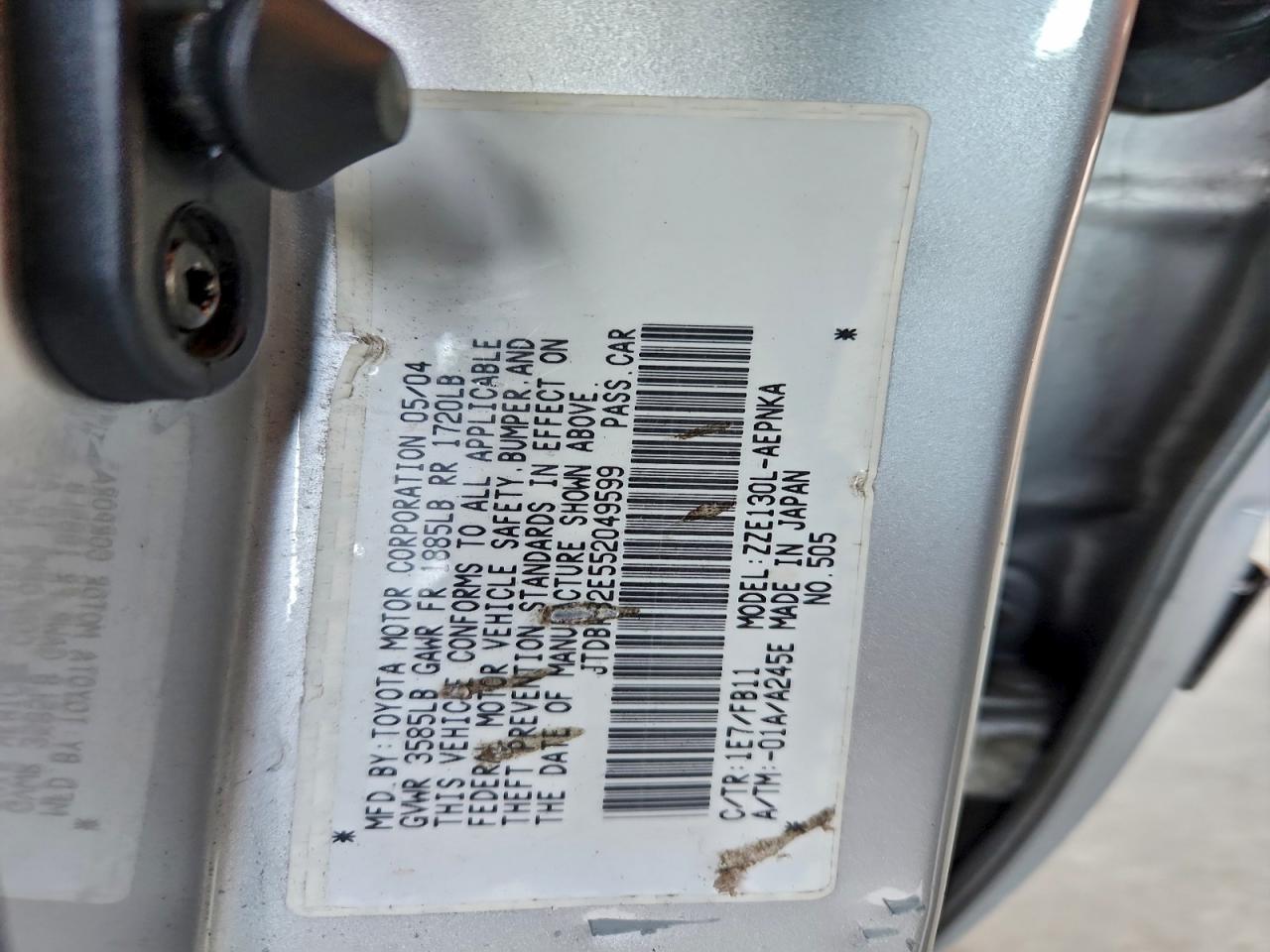 2005 TOYOTA COROLLA CE photo 12