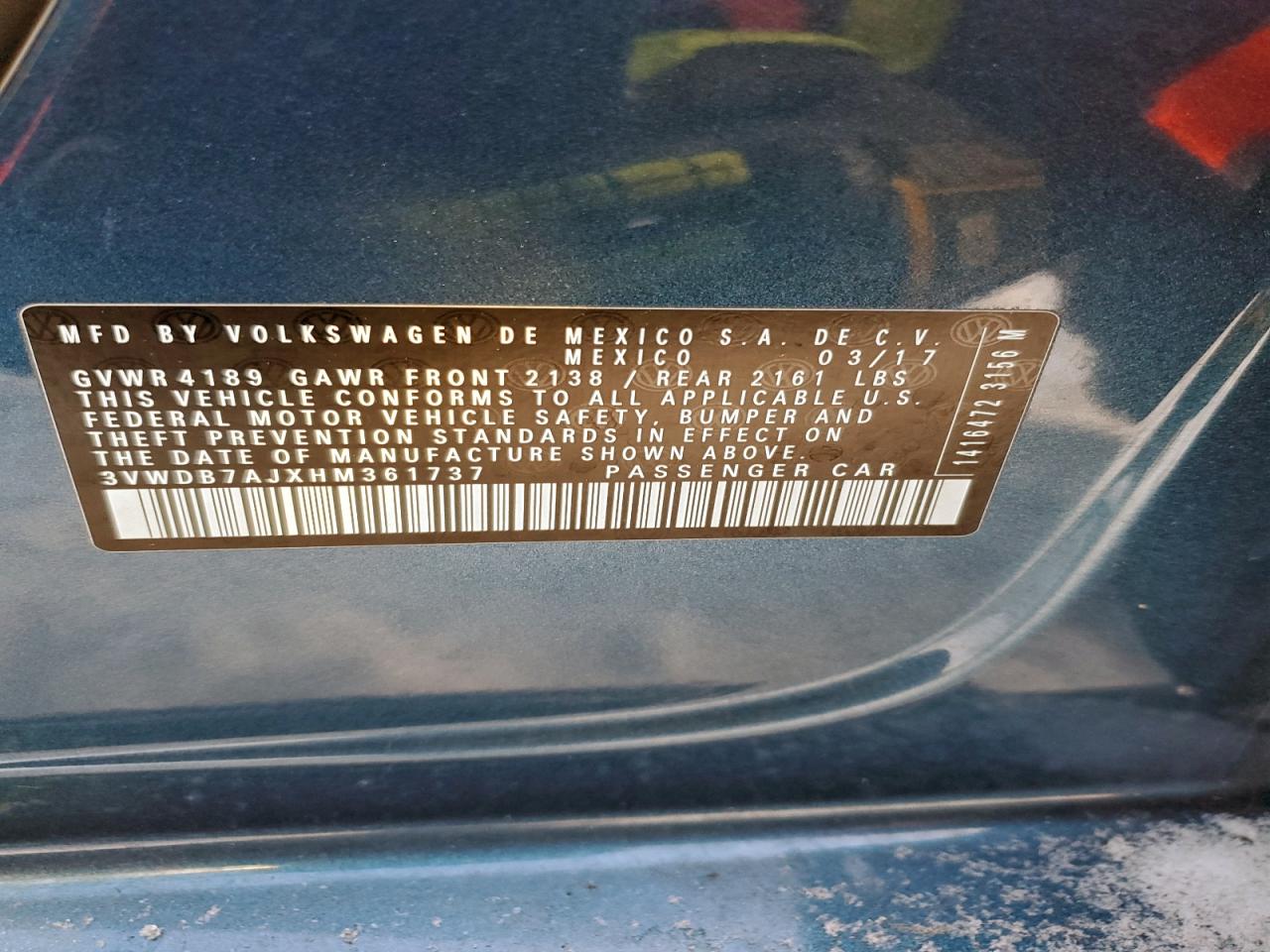 2017 VOLKSWAGEN JETTA SE photo 12