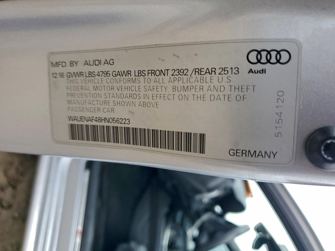 2017 AUDI A4 PREMIUM PLUS photo 25