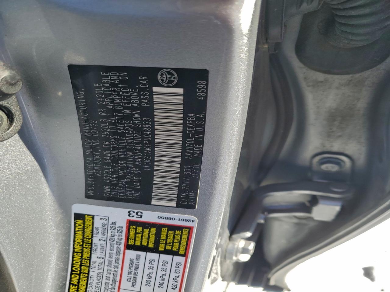 2023 TOYOTA CAMRY XSE photo 12