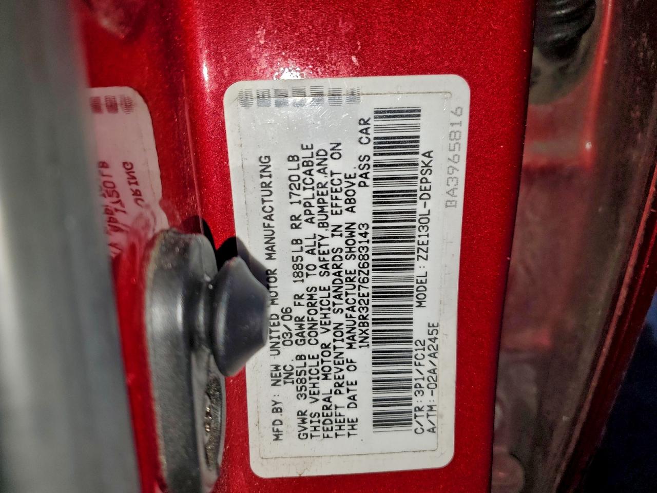 2006 TOYOTA COROLLA CE photo 23