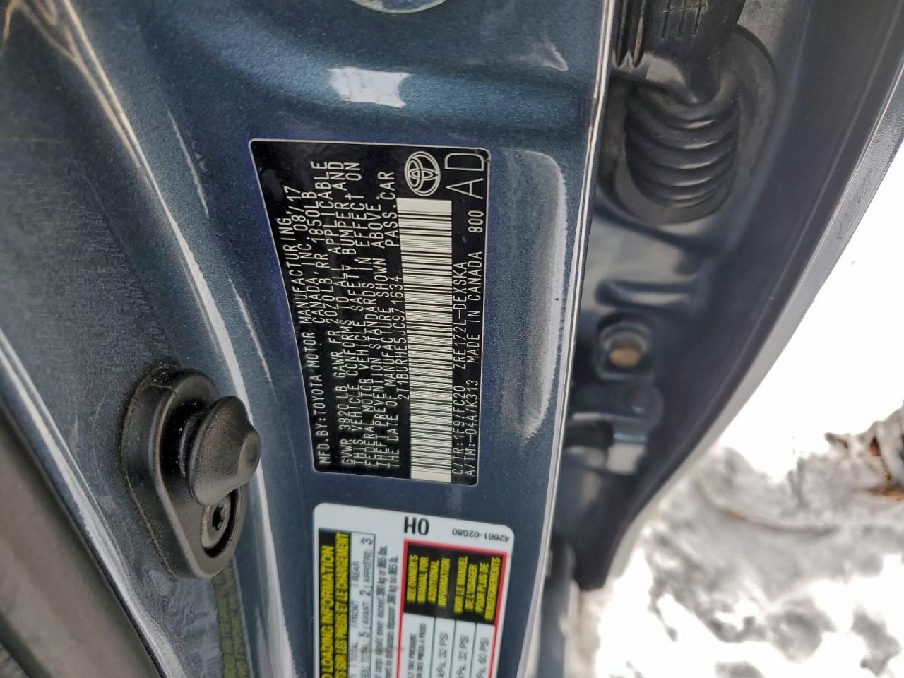 2018 TOYOTA COROLLA L photo 12