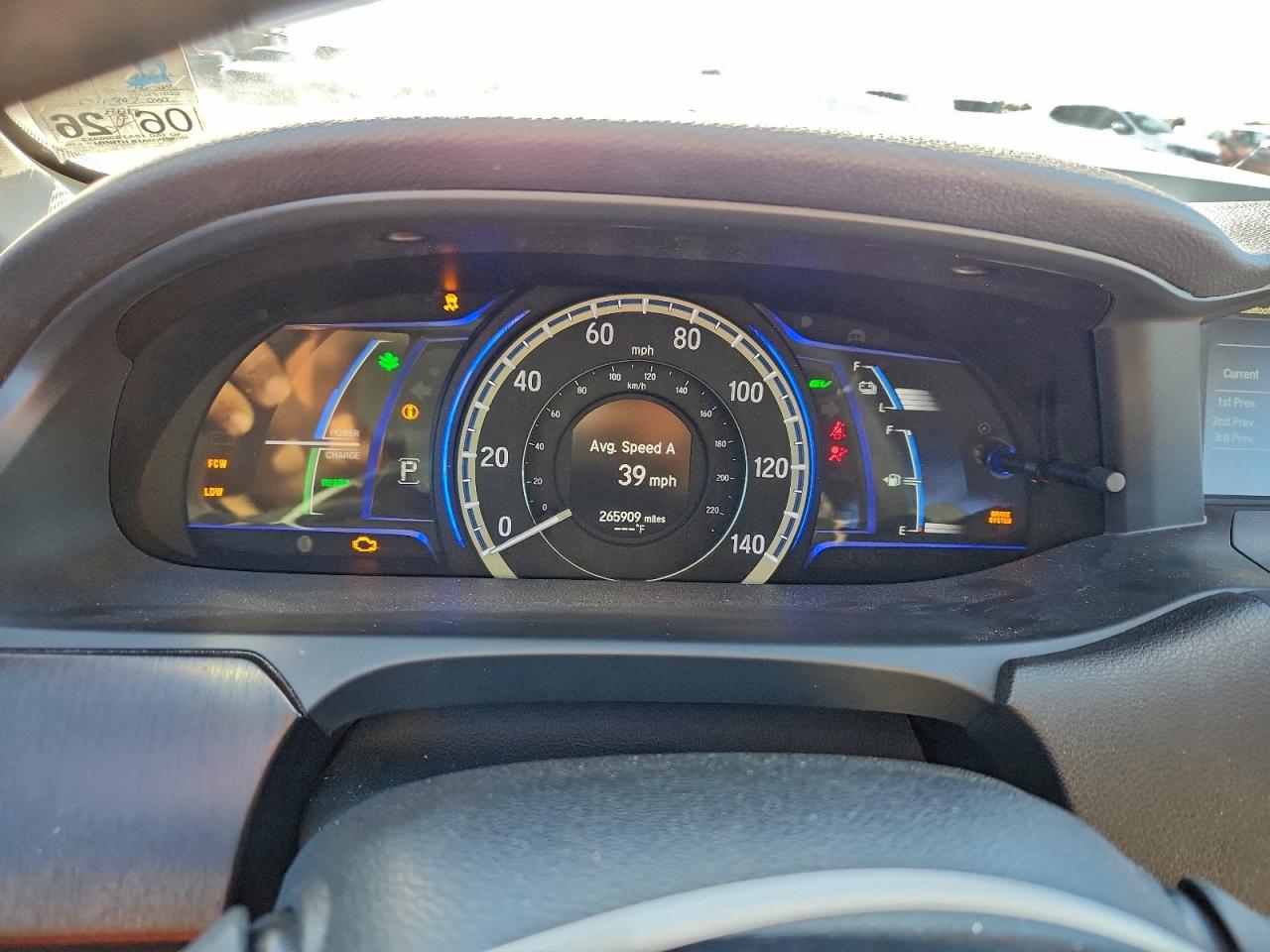 2015 HONDA ACCORD HYBRID EXL photo 9