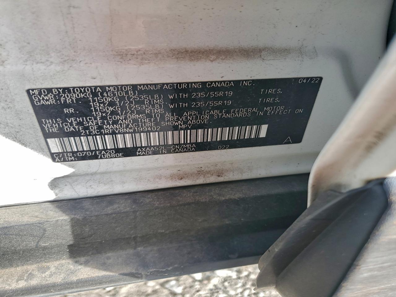 2022 TOYOTA RAV4 XLE PREMIUM photo 13