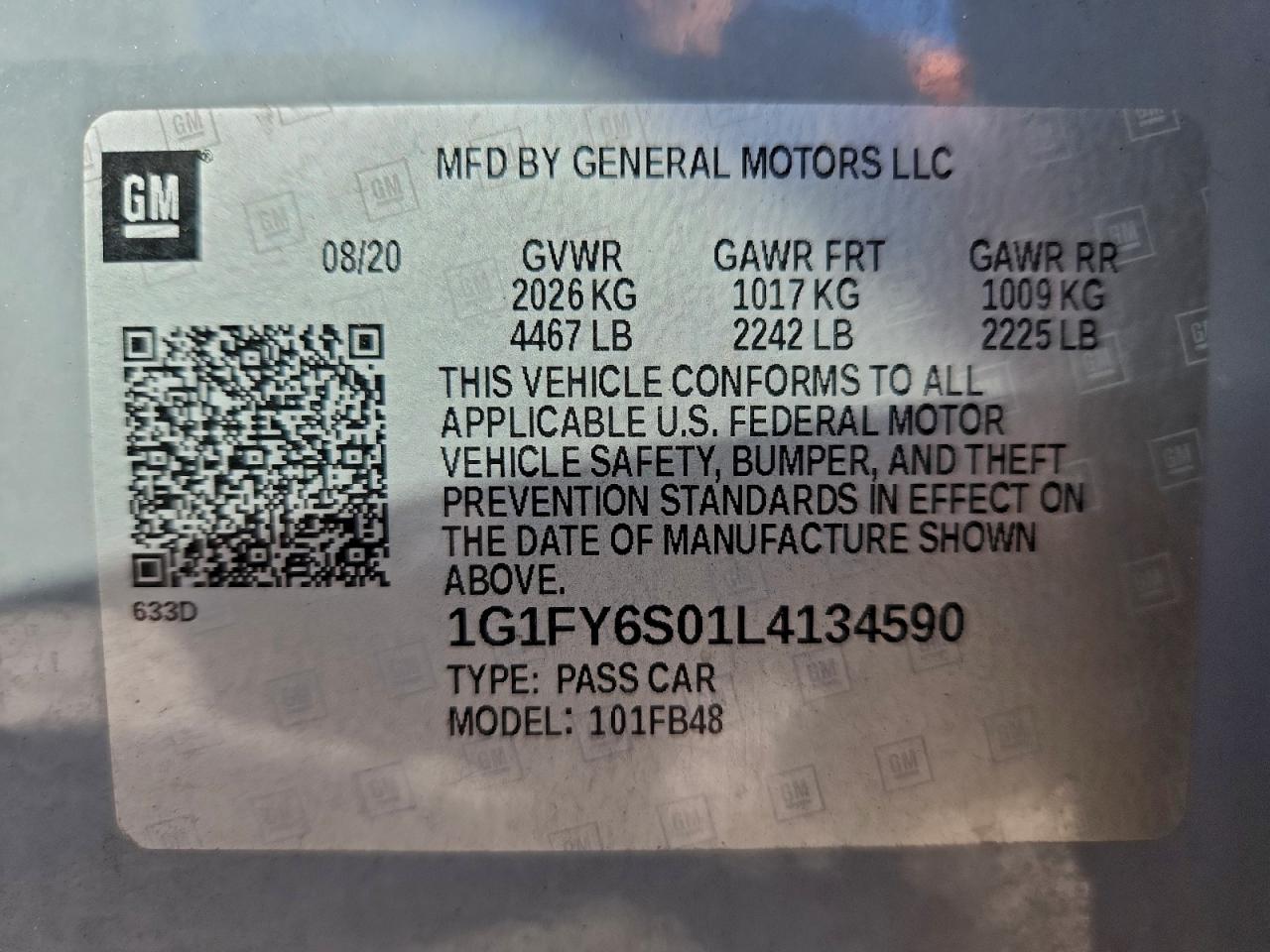 2020 CHEVROLET BOLT EV LT photo 37