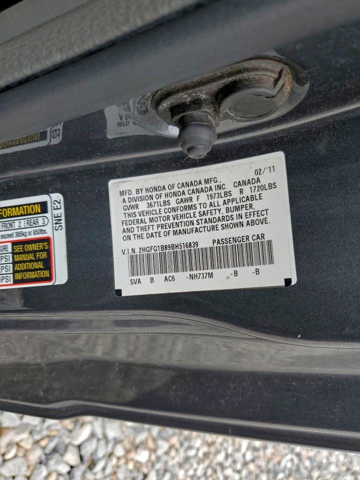 2011 HONDA CIVIC EX photo 12