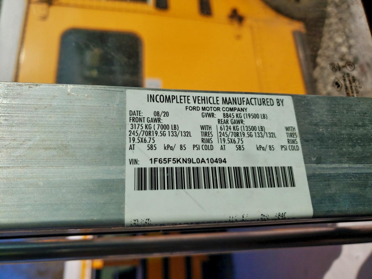 2020 FORD F59 DELIVERY TRUCK photo 13