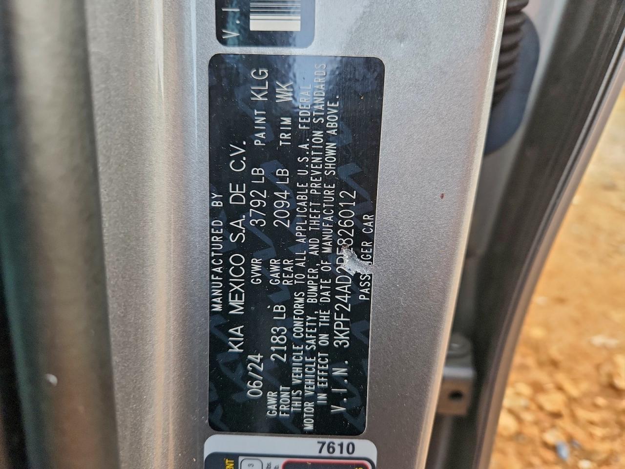2024 KIA FORTE LX photo 12
