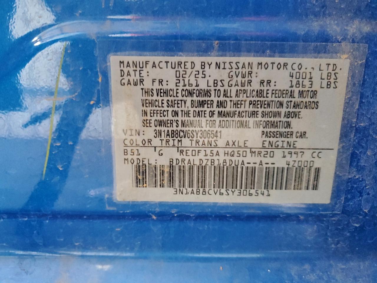 2025 NISSAN SENTRA SV photo 13