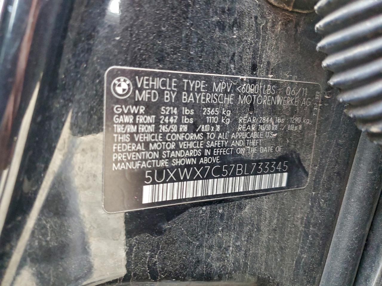 2011 BMW X3 XDRIVE35I photo 23
