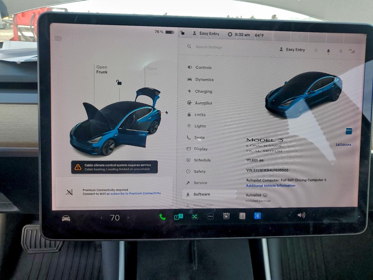 2020 TESLA MODEL 3 photo 9