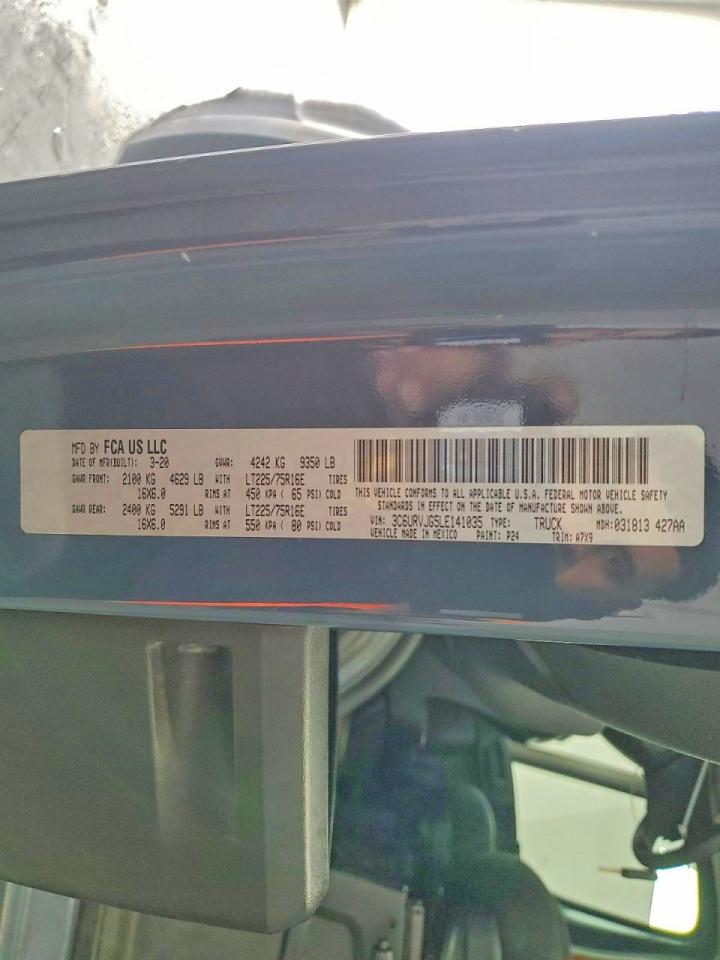 2020 RAM PROMASTER 3500 DELIVERY VAN photo 13