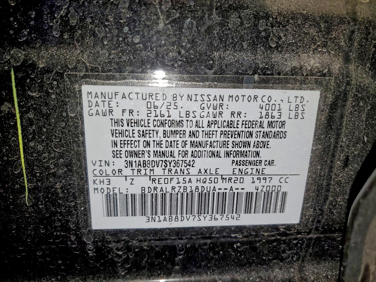 2025 NISSAN SENTRA SR photo 23