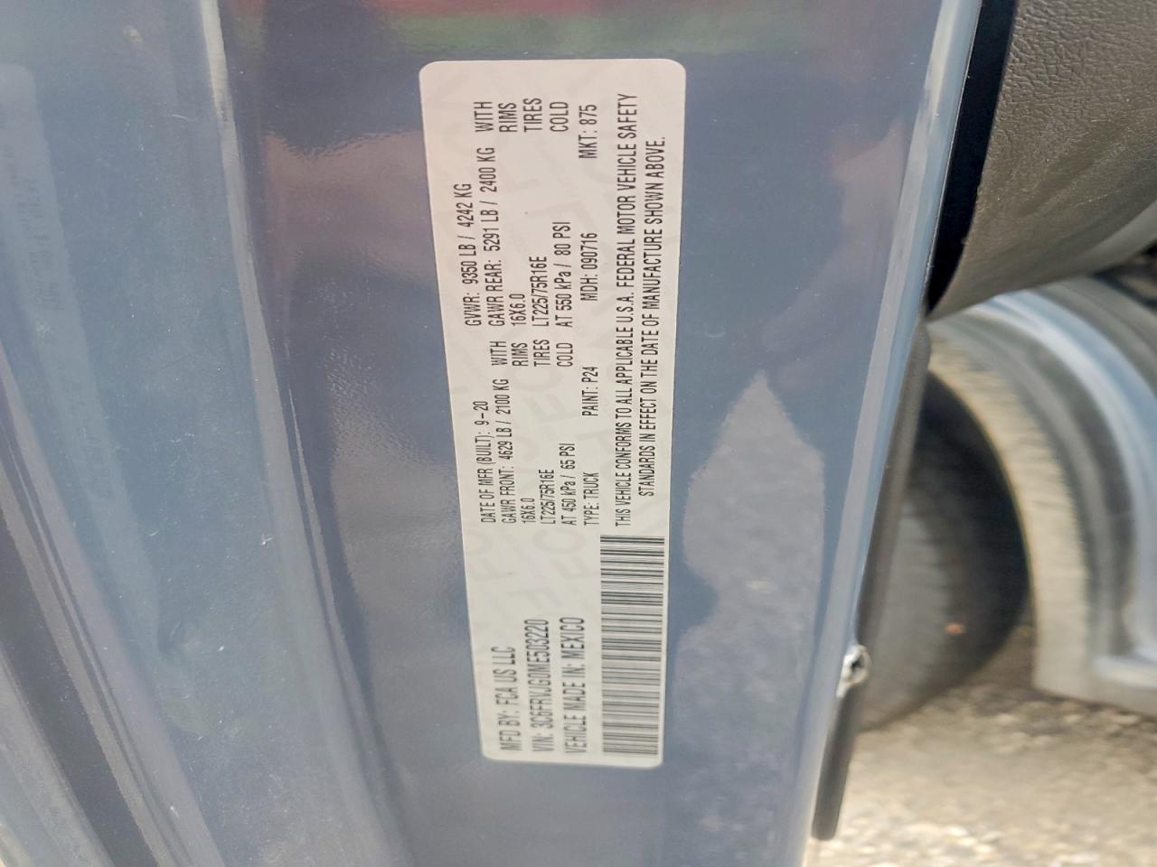 2021 RAM PROMASTER 3500 DELIVERY VAN photo 13