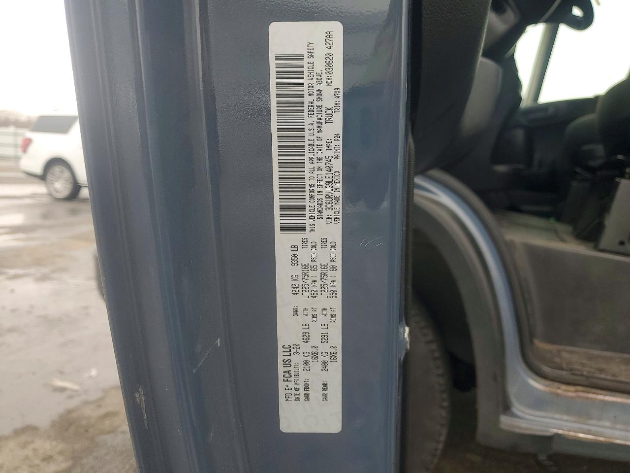 2020 RAM PROMASTER 3500 3500 HIGH photo 12