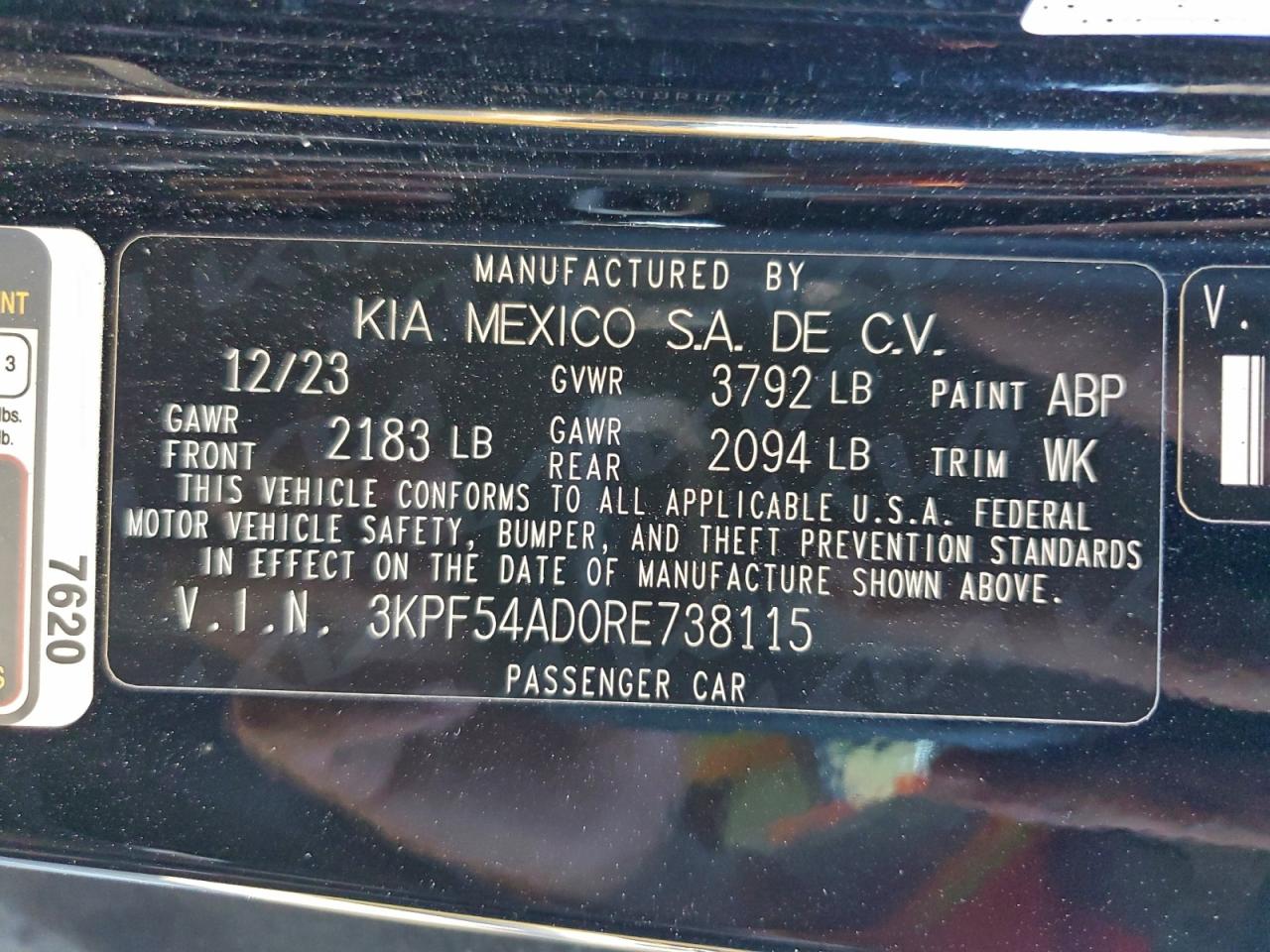 2024 KIA FORTE GT LINE photo 12