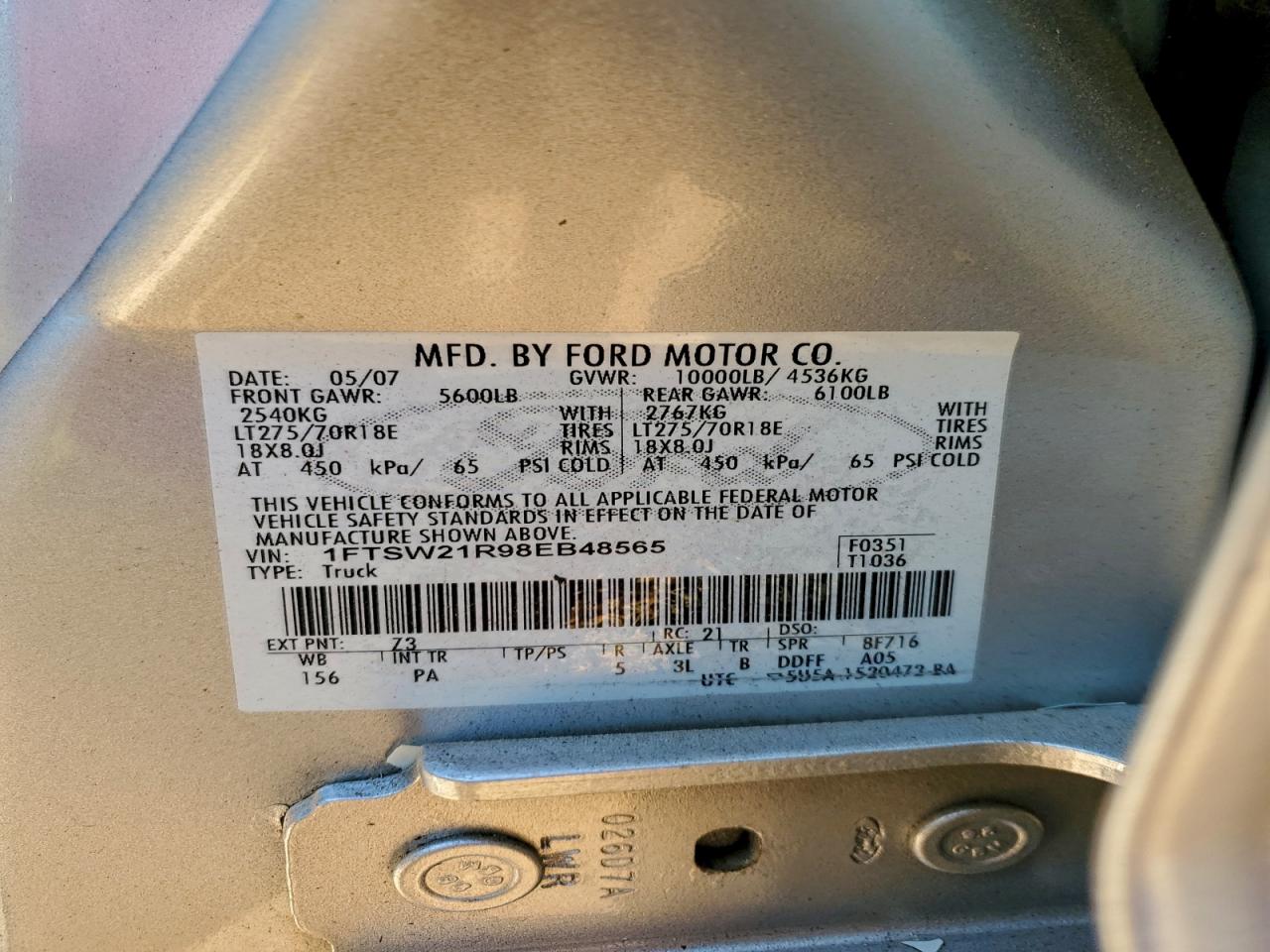 2008 FORD F250 SUPER DUTY photo 12