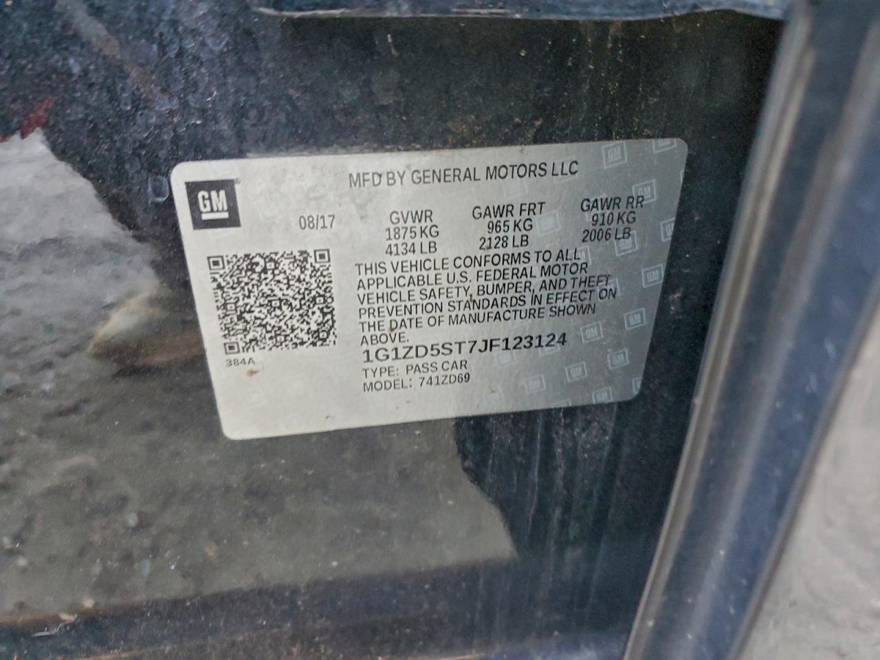 2018 CHEVROLET MALIBU LT photo 12