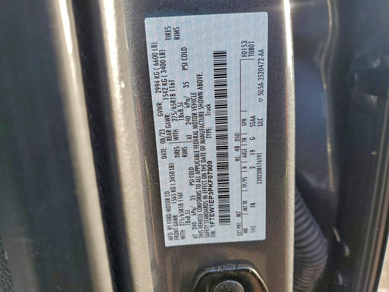 2023 FORD F150 SUPERCREW photo 12