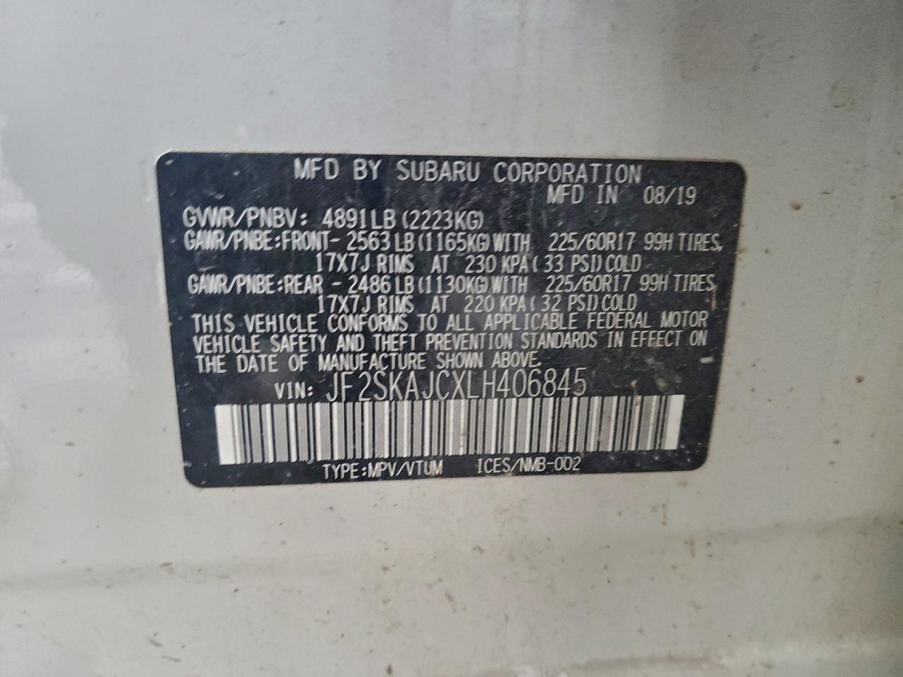 2020 SUBARU FORESTER PREMIUM photo 13