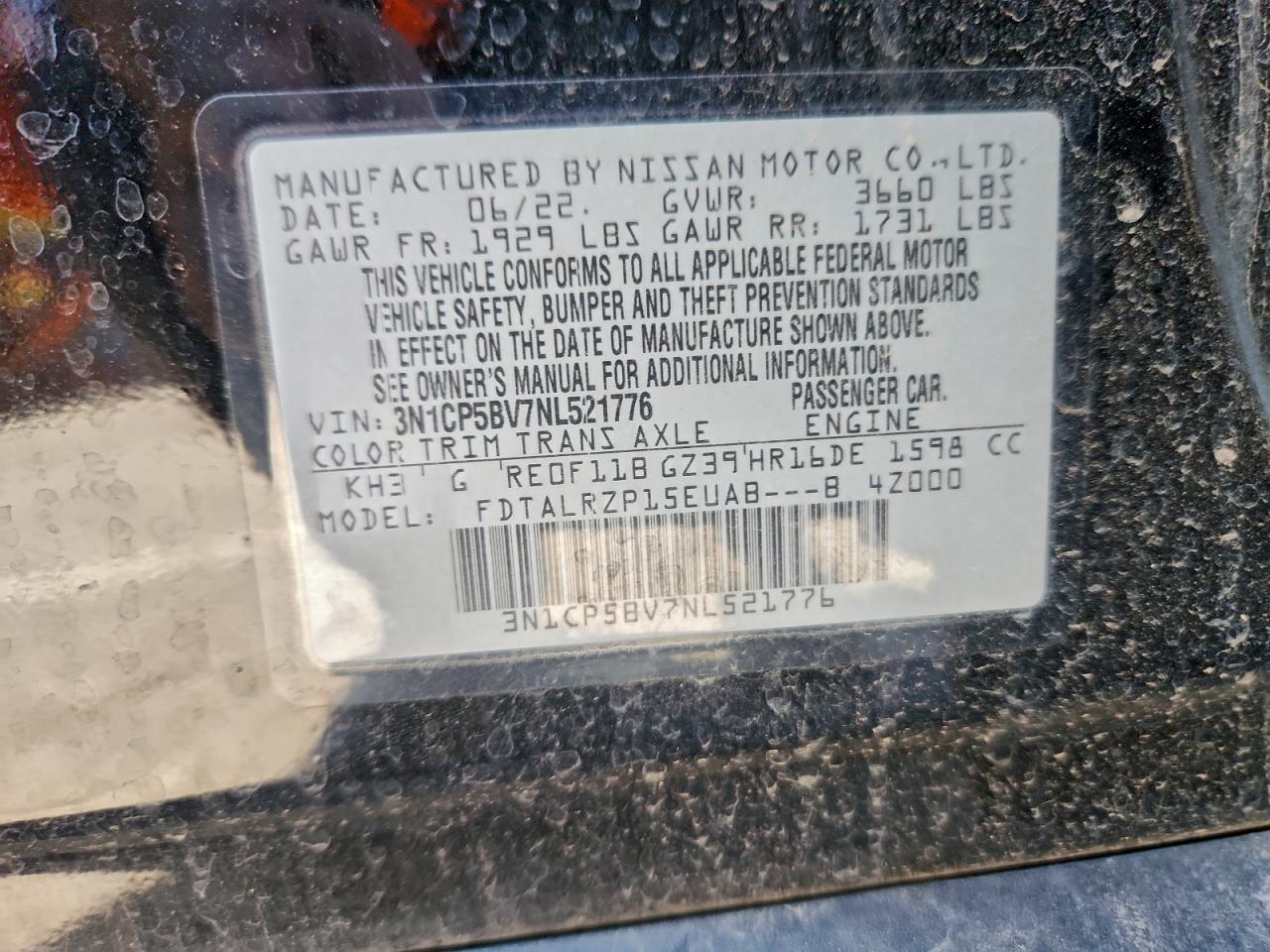 2022 NISSAN KICKS S photo 12