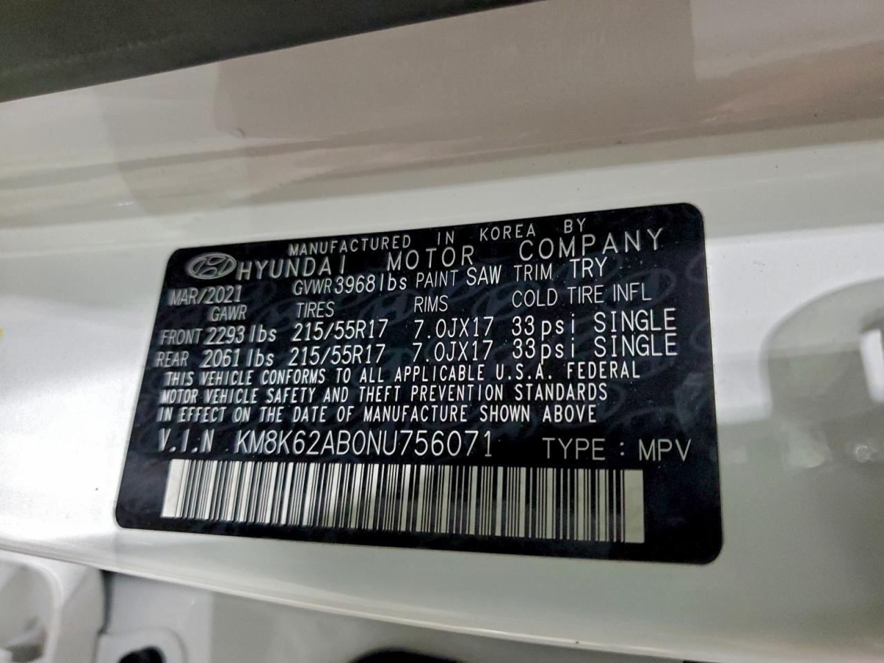 2022 HYUNDAI KONA SEL photo 14