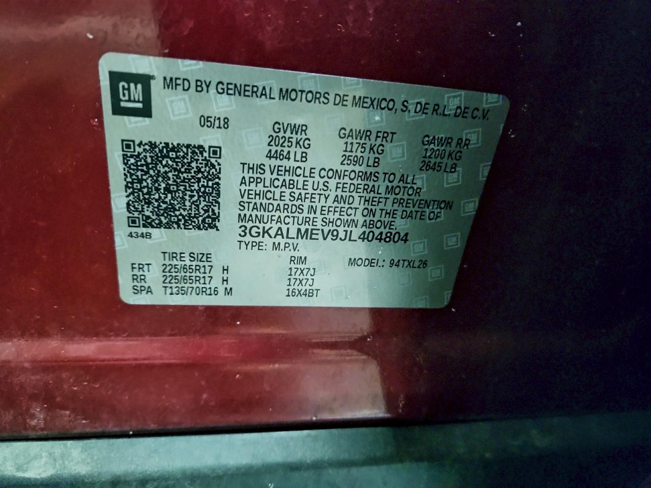 2018 GMC TERRAIN SLE photo 13