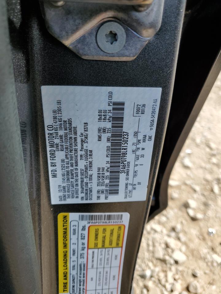 2020 FORD FUSION SE photo 12