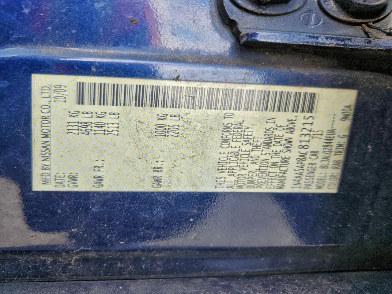 2010 NISSAN MAXIMA S photo 13