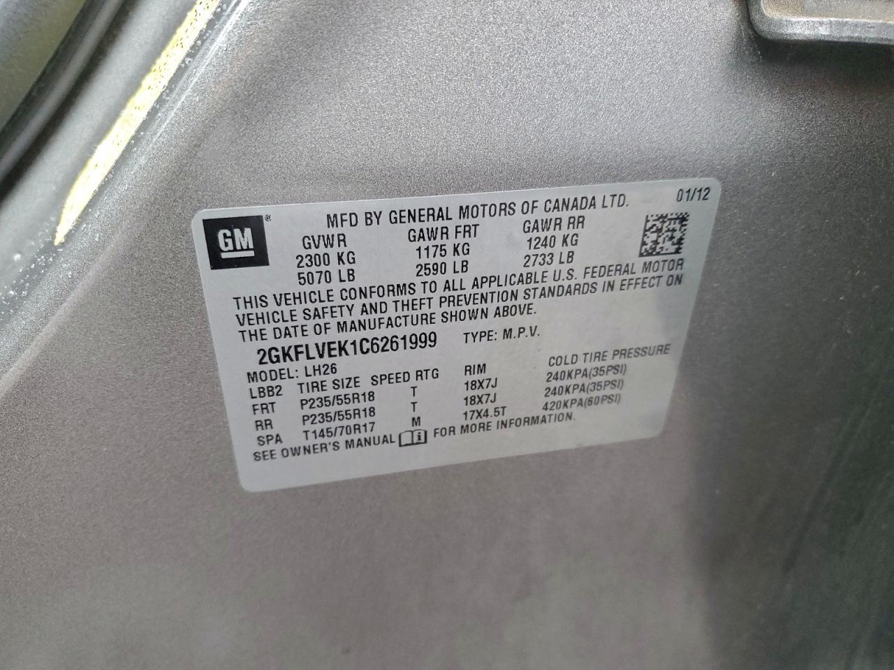 2012 GMC TERRAIN SLT photo 13