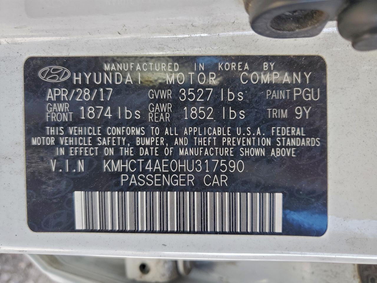 2017 HYUNDAI ACCENT SE photo 12