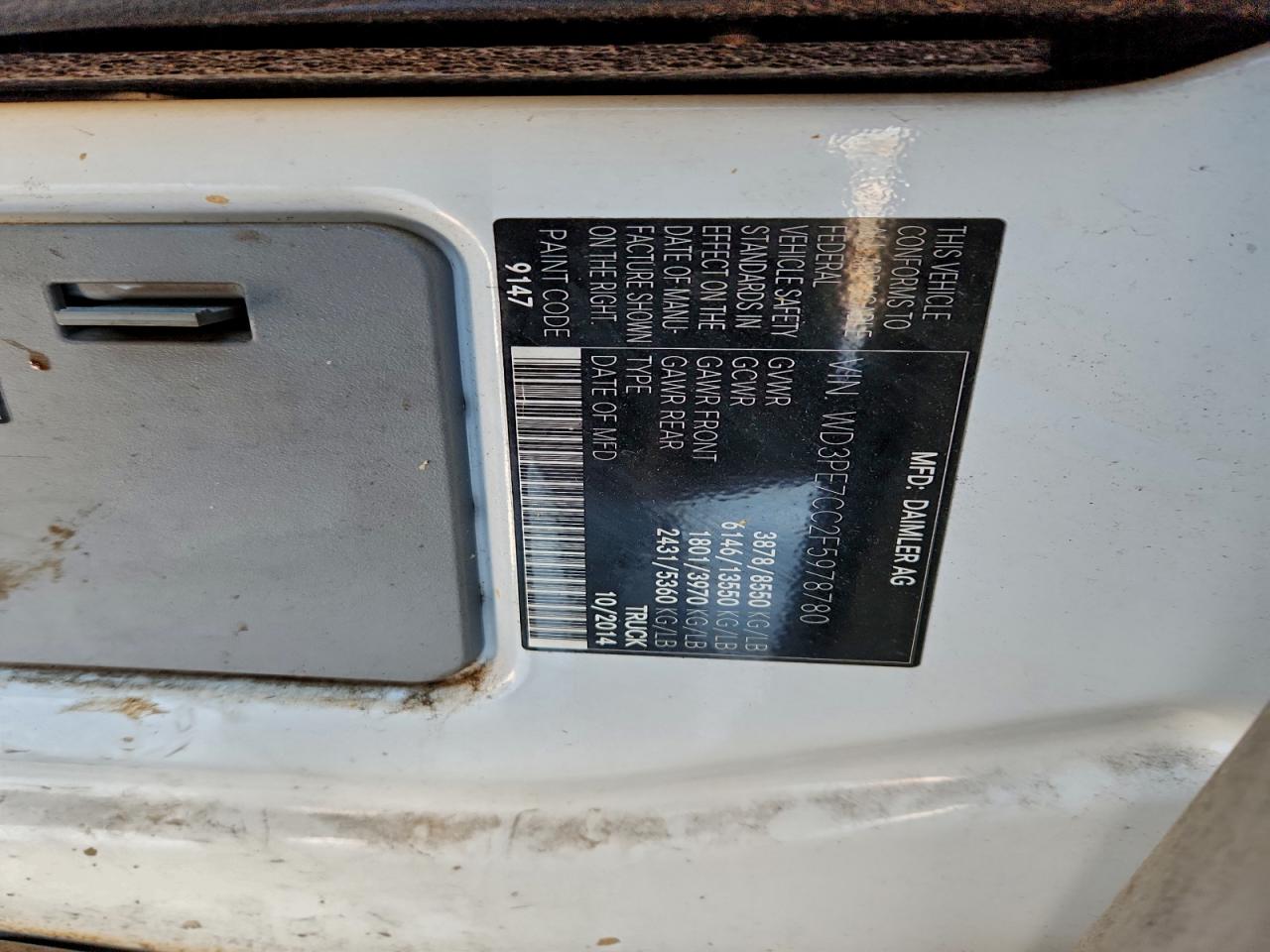 2015 MERCEDES BENZ SPRINTER DELIVERY VAN photo 12