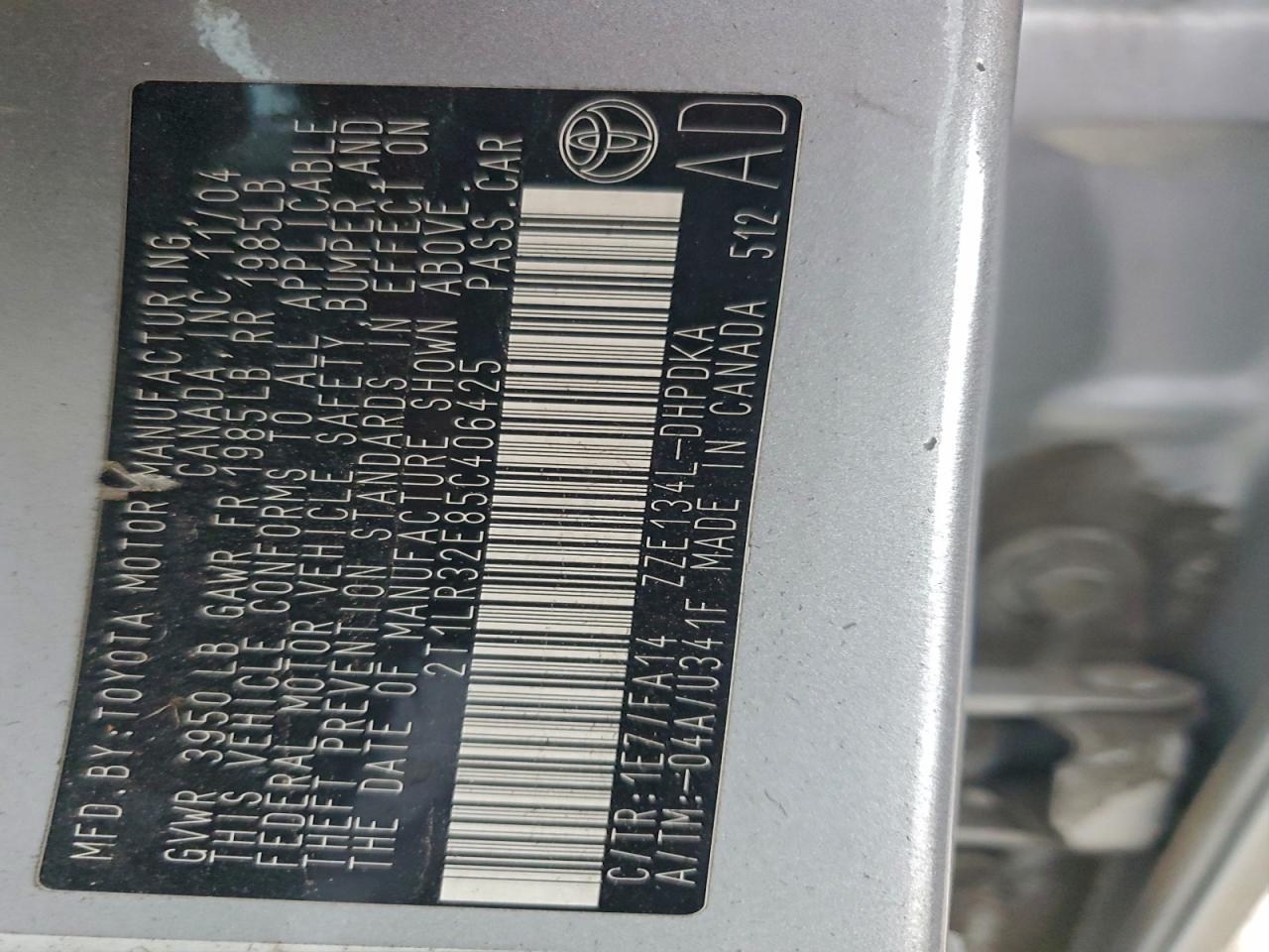 2005 TOYOTA COROLLA MATRIX BASE photo 49