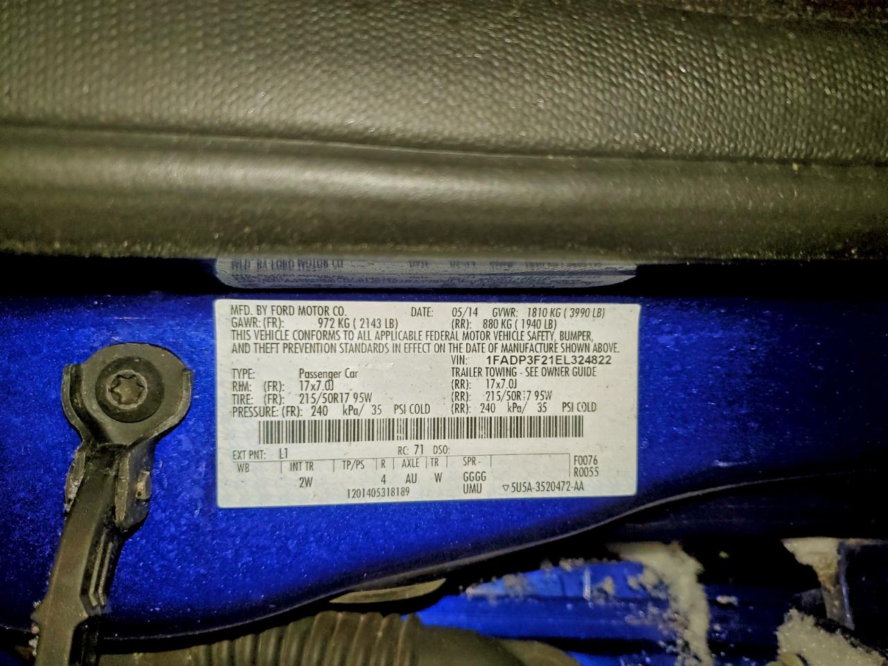 2014 FORD FOCUS SE photo 12