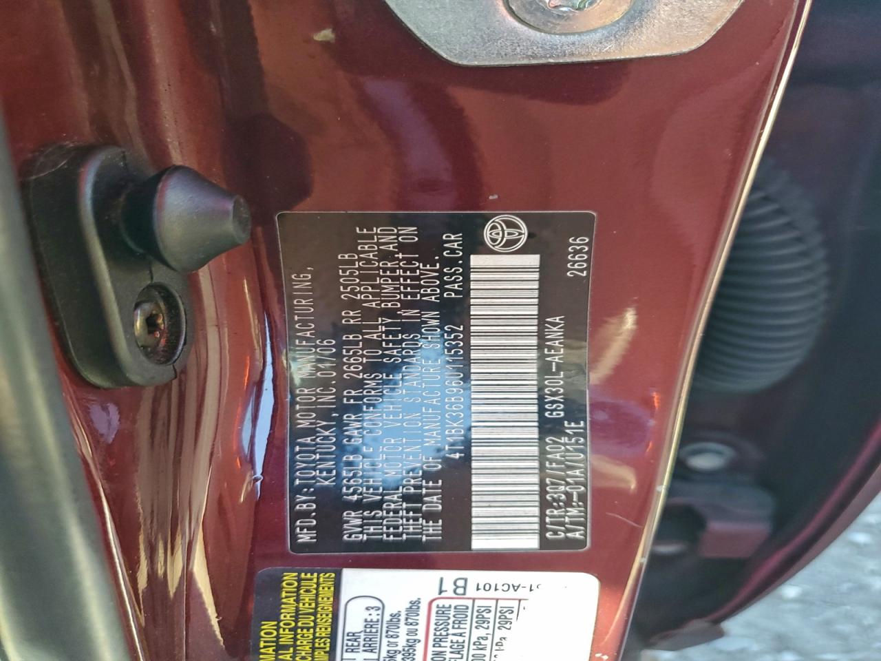 2006 TOYOTA AVALON XL photo 12