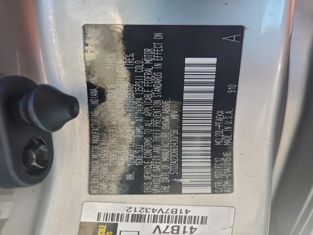 2006 TOYOTA SIENNA CE photo 13