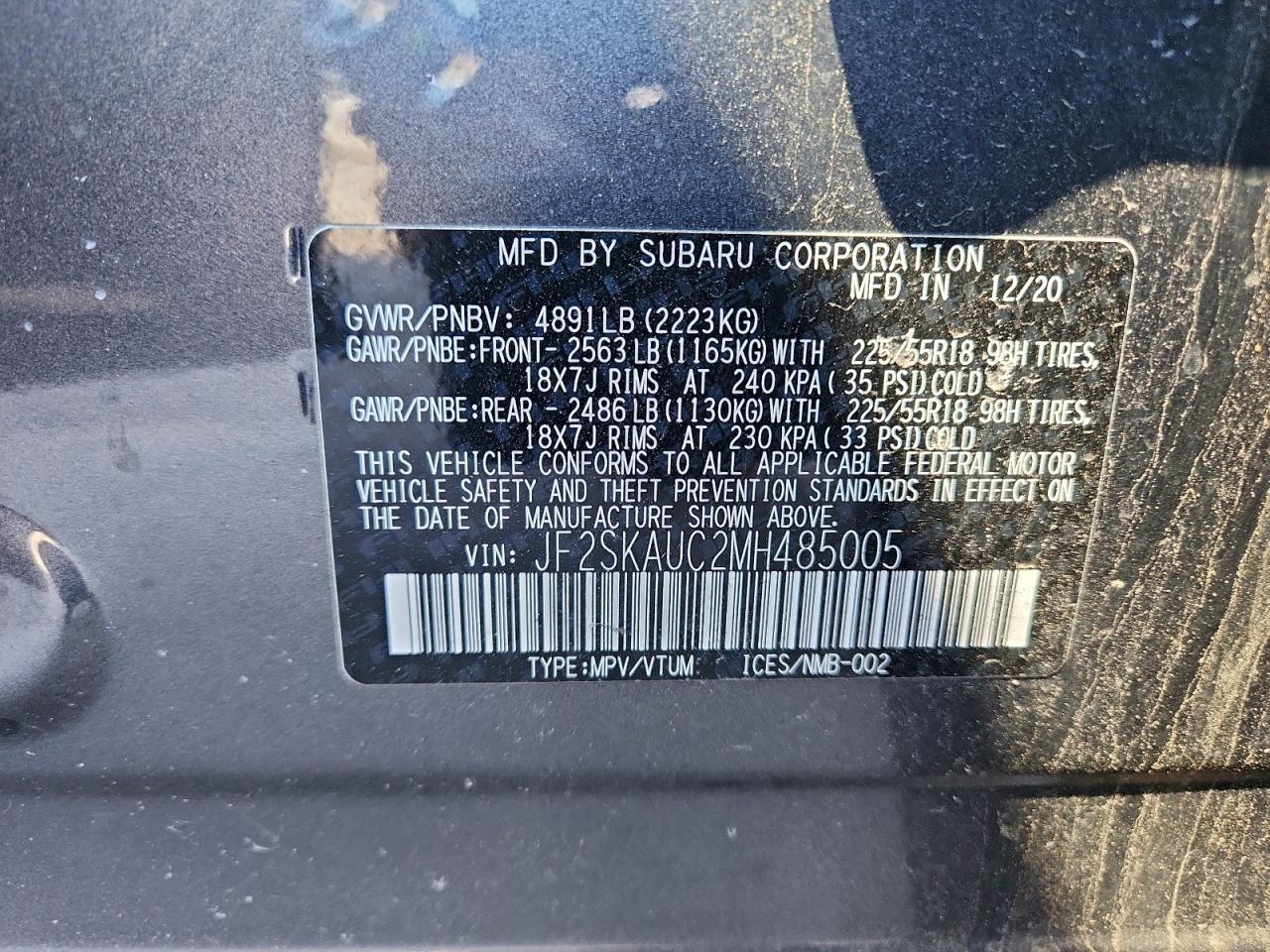 2021 SUBARU FORESTER LIMITED photo 13