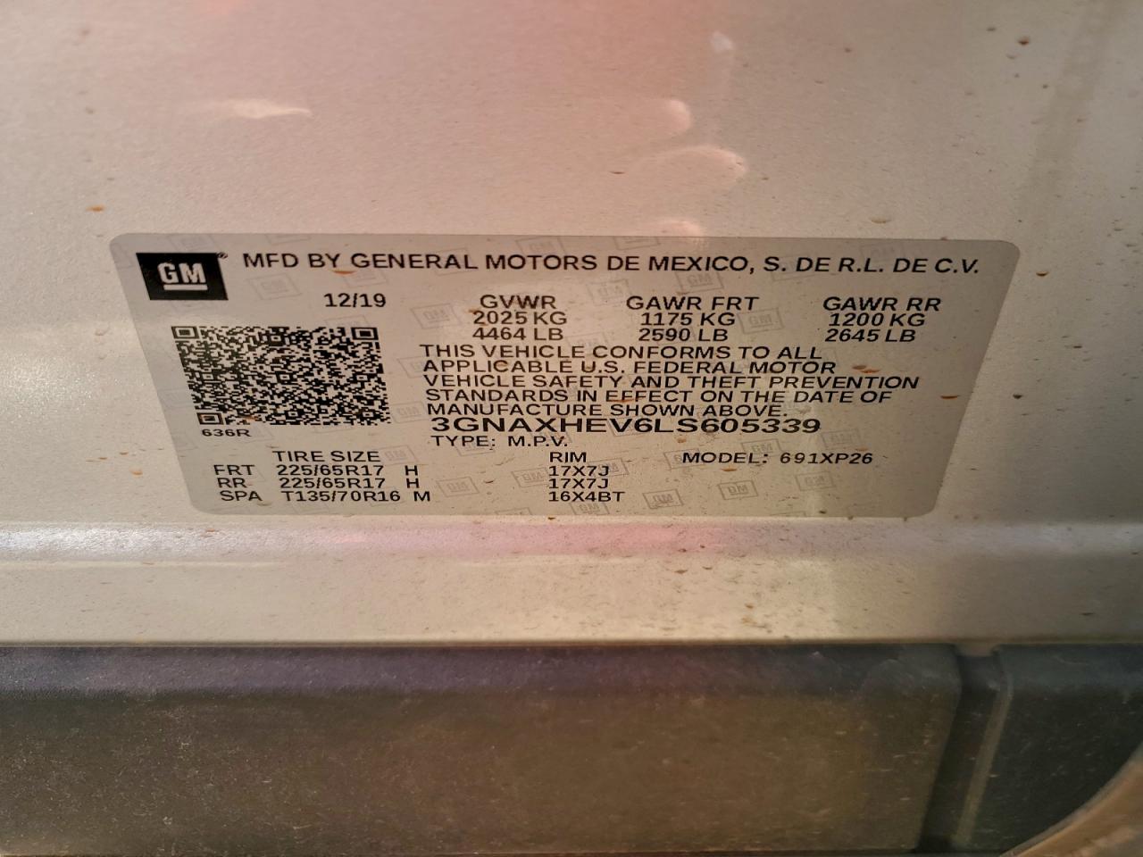 2020 CHEVROLET EQUINOX LS photo 14