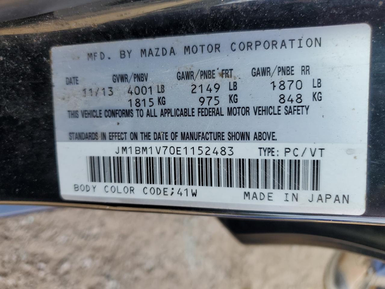 2014 MAZDA 3 TOURING photo 12