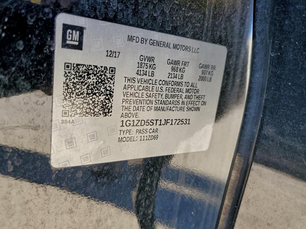 2018 CHEVROLET MALIBU LT photo 23