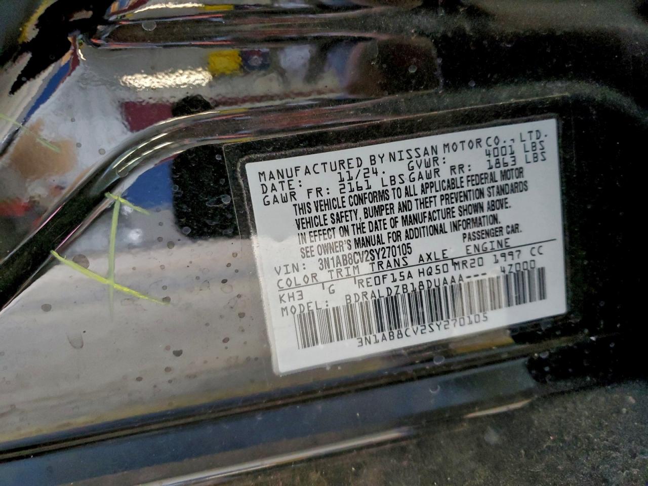 2025 NISSAN SENTRA SV photo 12