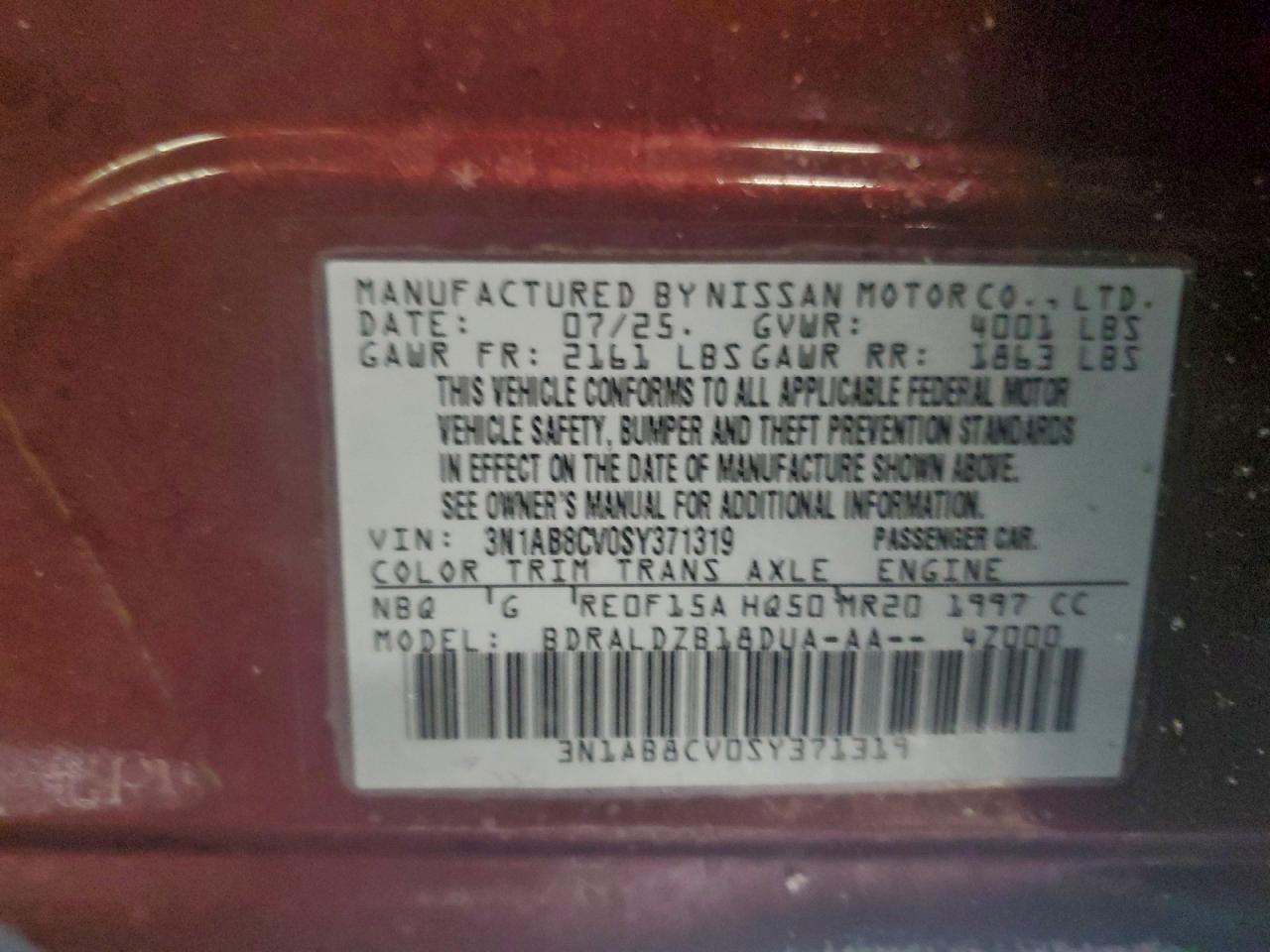 2025 NISSAN SENTRA SV photo 12