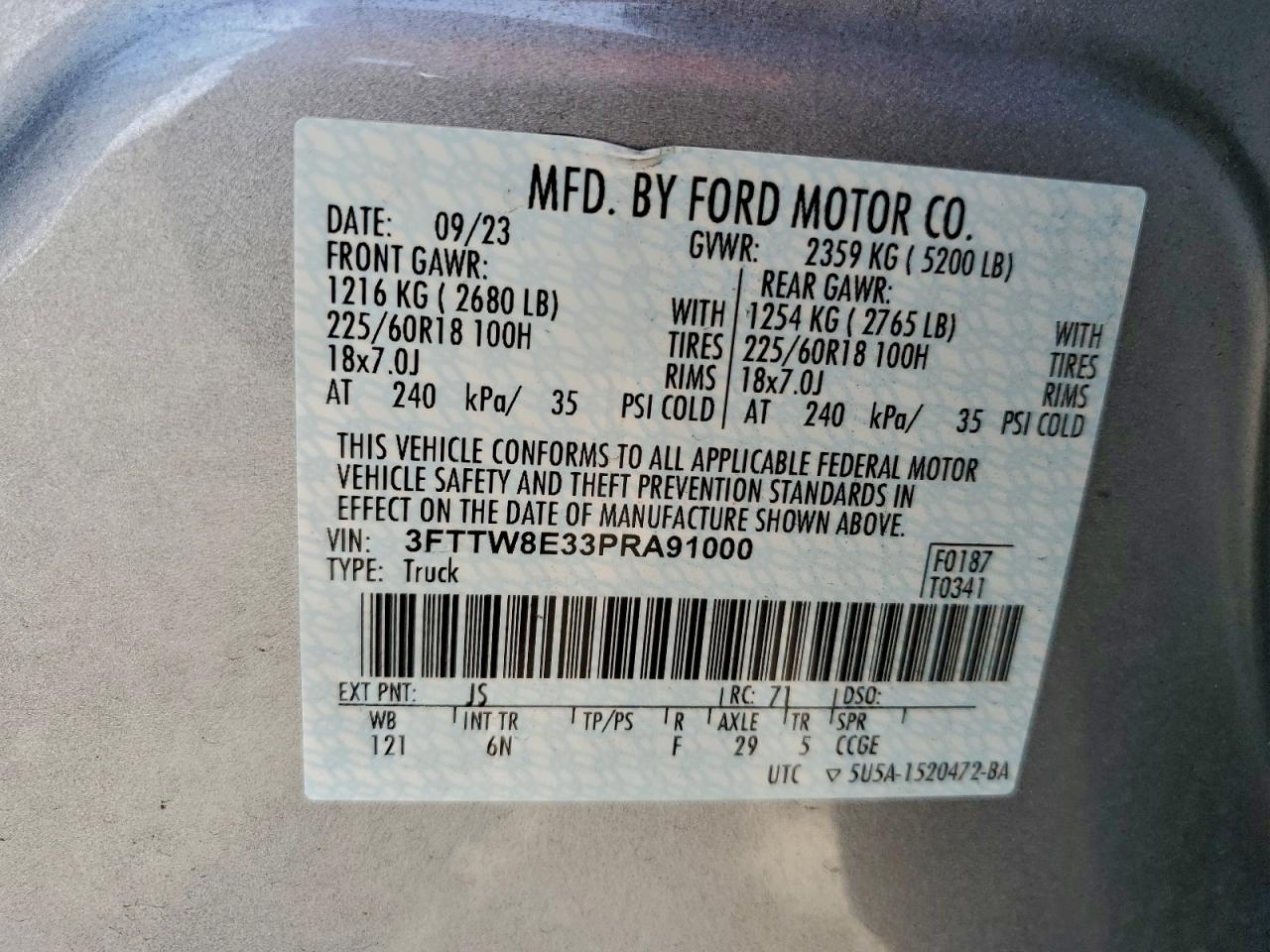 2023 FORD MAVERICK XL photo 12
