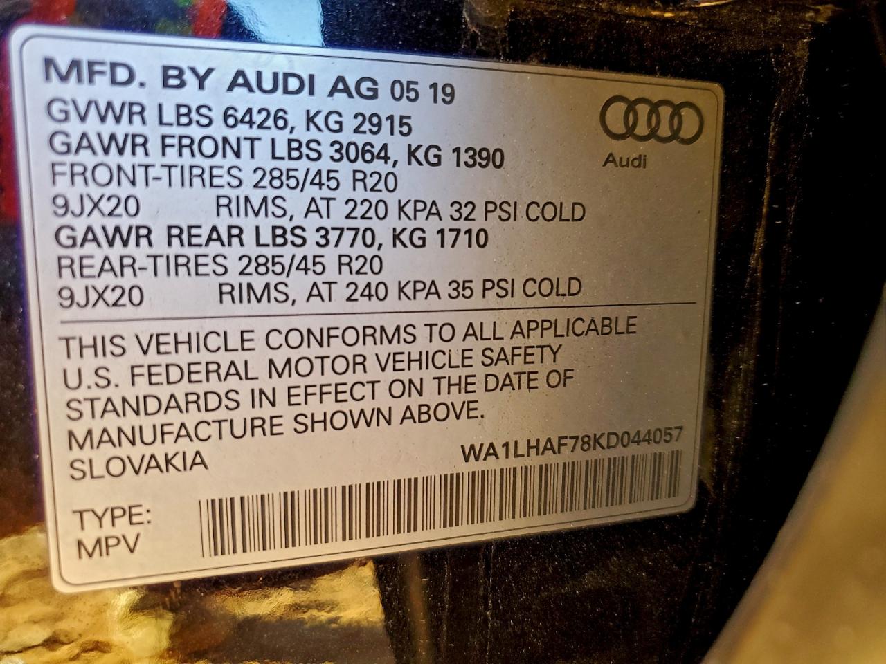 2019 AUDI Q7 photo 13