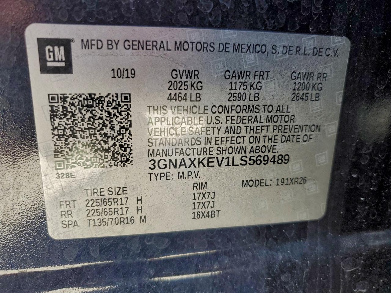 2020 CHEVROLET EQUINOX LT photo 13