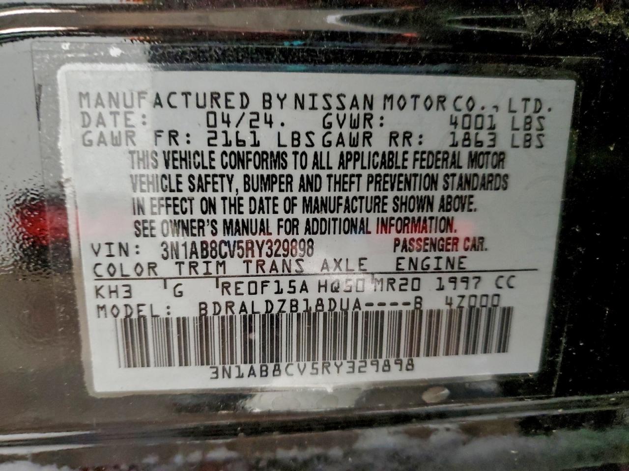 2024 NISSAN SENTRA SV photo 12