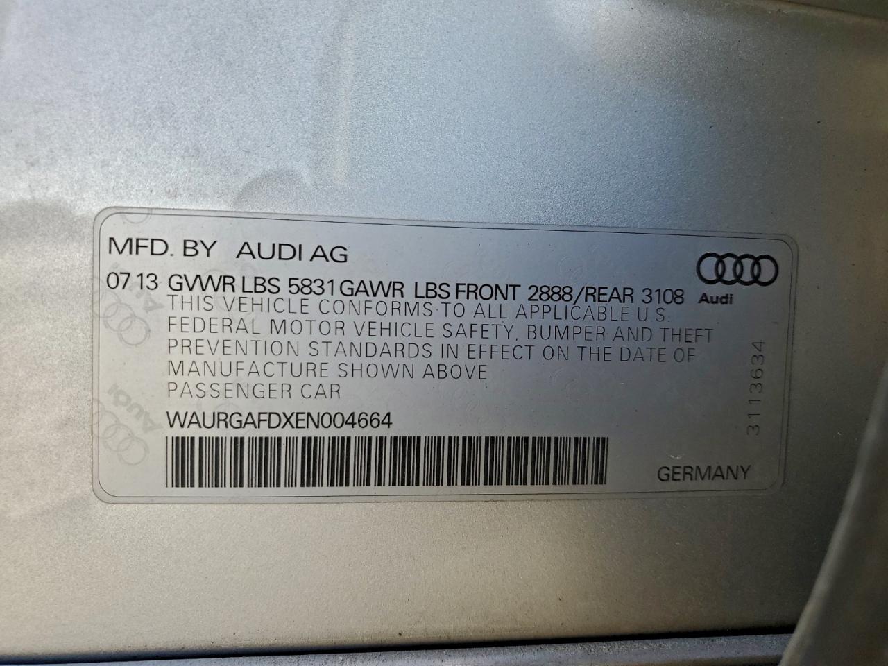 2014 AUDI A8 L QUATTRO photo 13