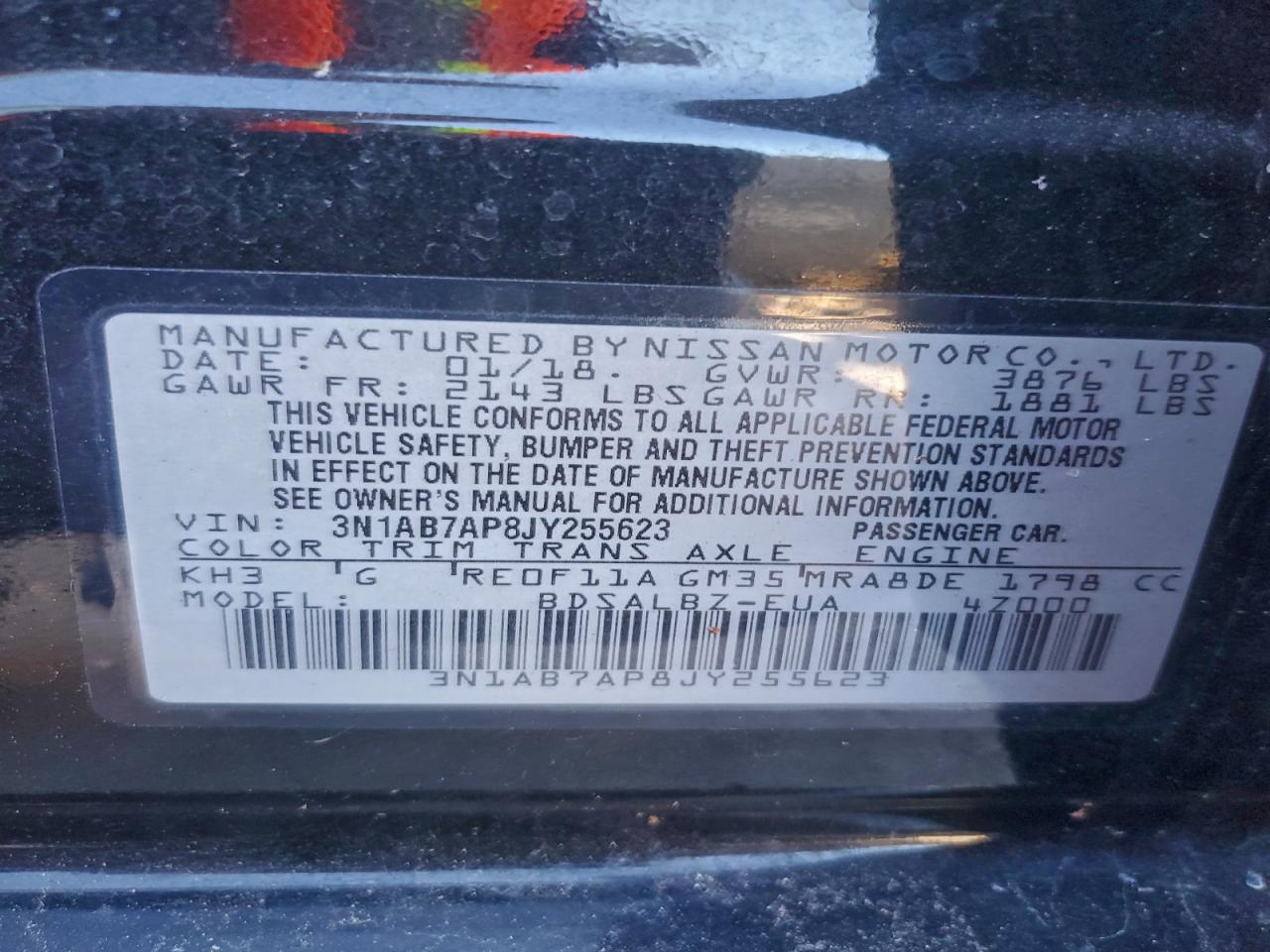 2018 NISSAN SENTRA S photo 23