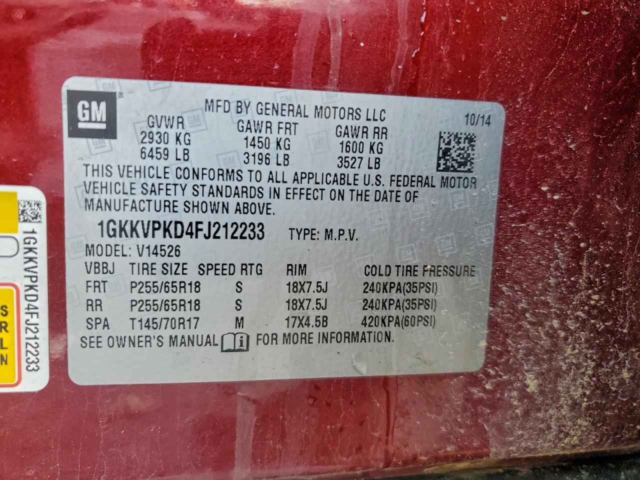 2015 GMC ACADIA SLE photo 25