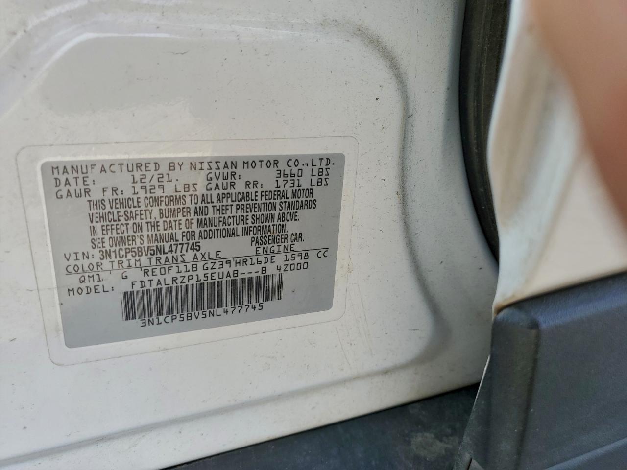 2022 NISSAN KICKS S photo 13